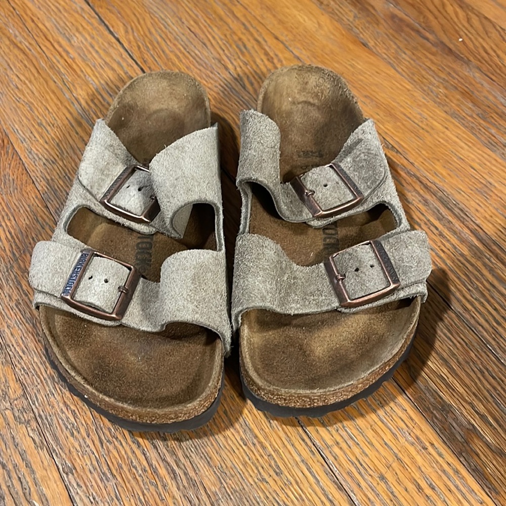Taupe Suede Birkenstocks